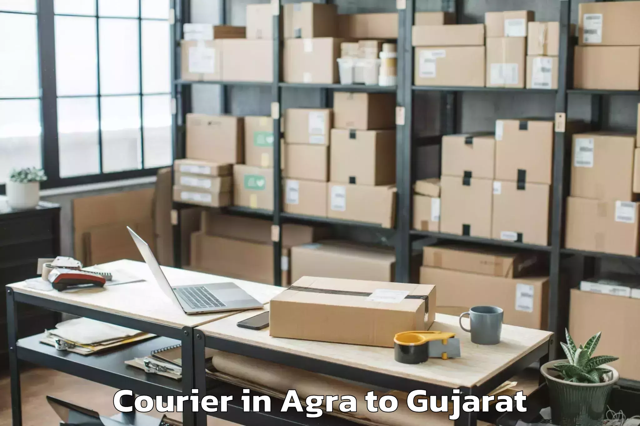 Affordable Agra to Gujarat University Of Transpla Courier